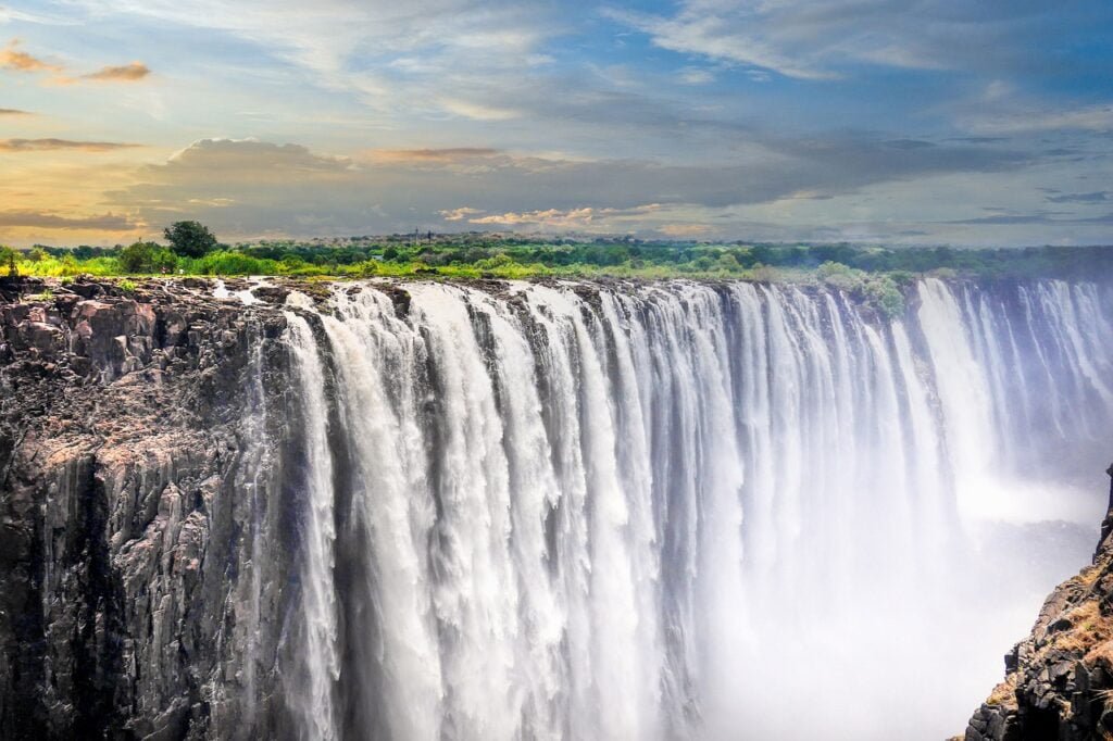 waterfalls, cascading, torrent